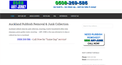 Desktop Screenshot of anyjunk.co.nz